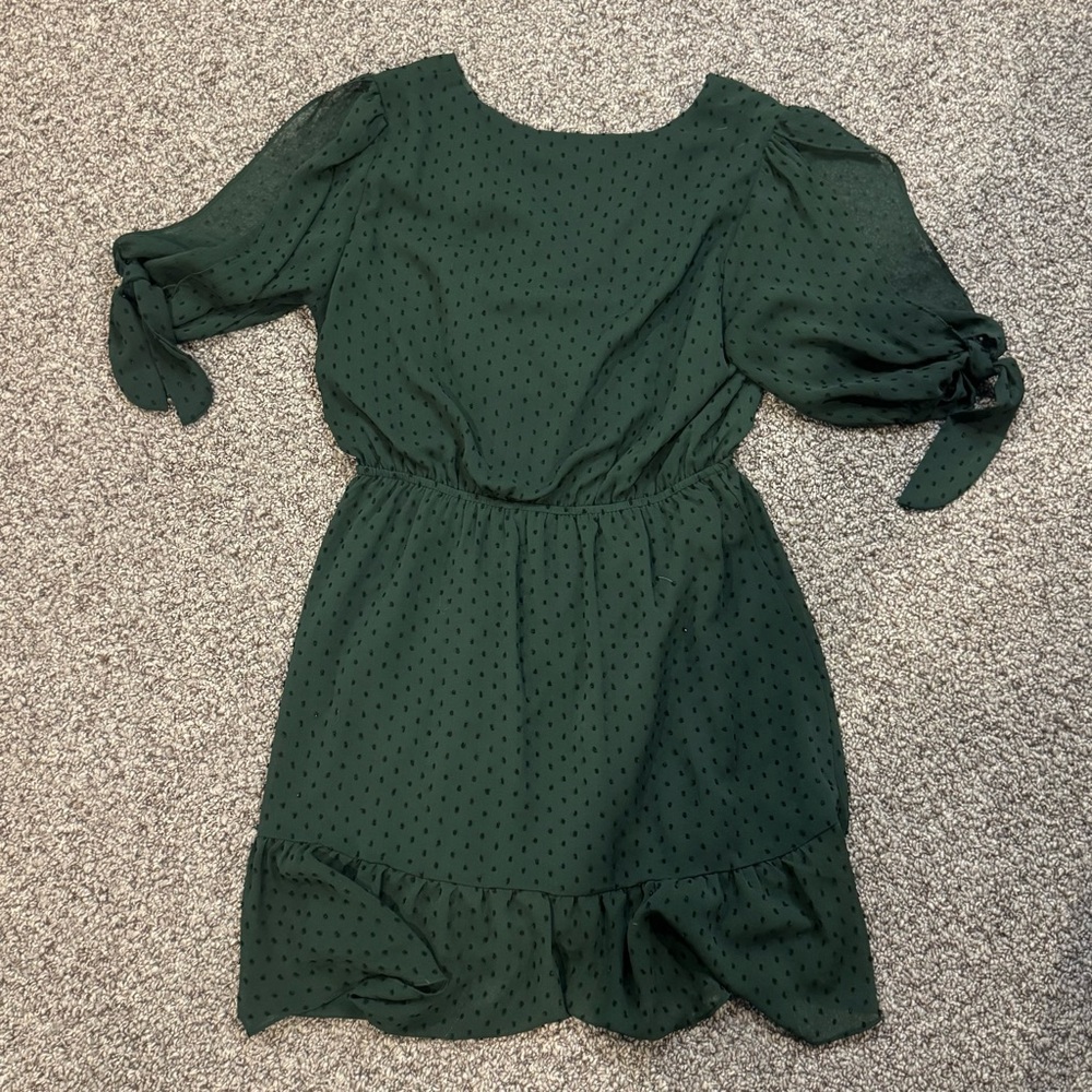 Wishlist Deep Green Mini Dress - Picture 7 of 7